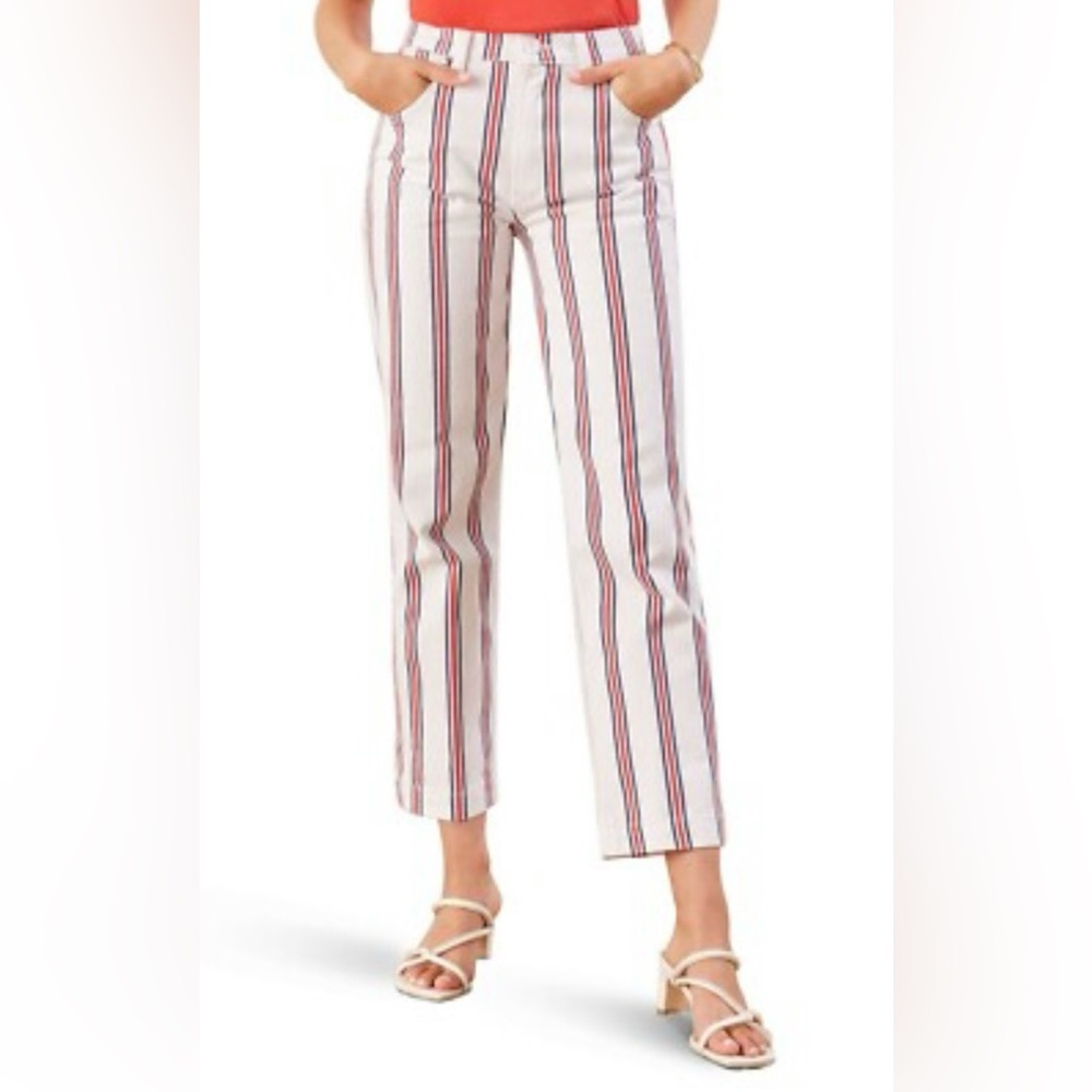 🆕Reformation - The Roper Mid Rise Striped Ankle Jean